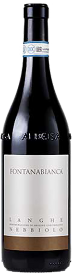 Fontanabianca Langhe Nebbiolo 2020 Wine Bottle